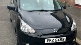 Black 2014 Mitsubishi Mirage manual hatchback For Sale