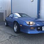 Blue 1988 Chevrolet Camaro IROC Z28 convertible For Sale