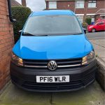 Blue 2016 Volkswagen Caddy manual minivan For Sale