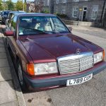Red 1993 Mercedes-Benz 190e automatic sedan For Sale
