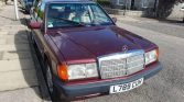 Red 1993 Mercedes-Benz 190e automatic sedan For Sale