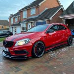 Red 2015 Mercedes-Benz A45 AMG Stage 2 automatic For Sale