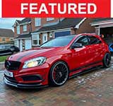 Red 2015 Mercedes-Benz A45 AMG Stage 2 automatic For Sale