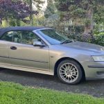 Silver 2005 Saab 9-3 Vector automatic convertible For Sale