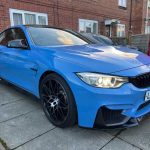 Yas Marina Blue 2016 BMW M4 coupe automatic For Sale