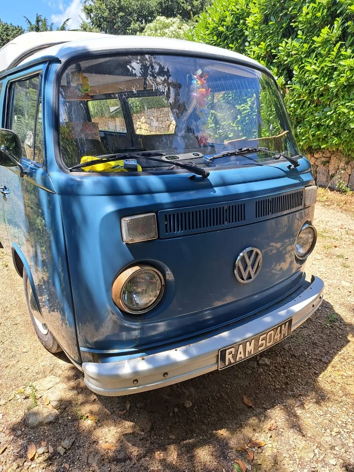 Blue 1975 Volkswagen T2 manual van For Sale