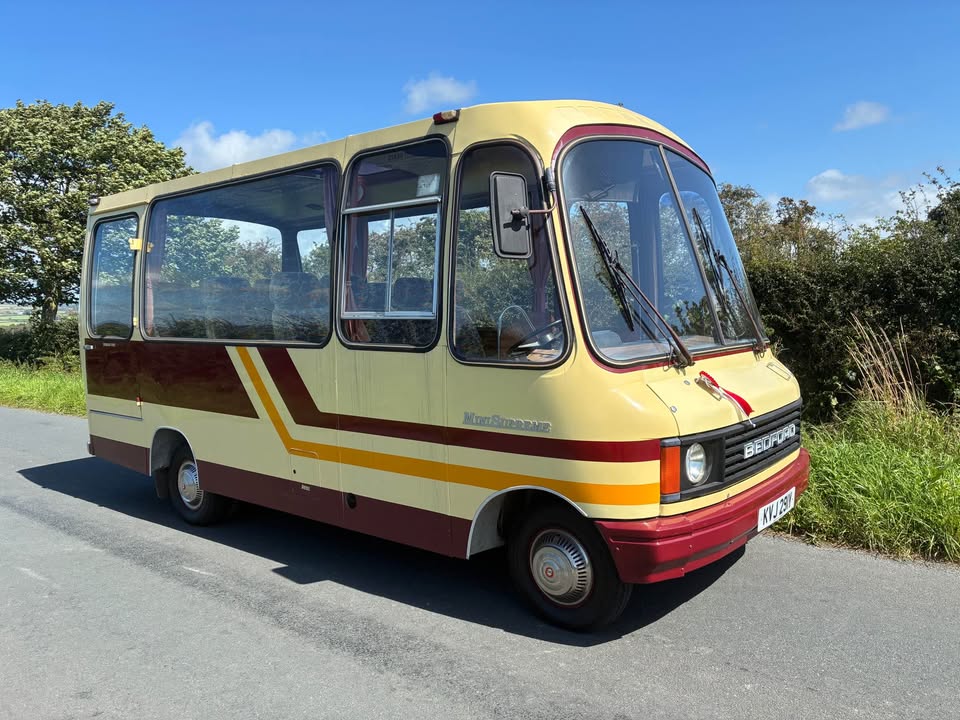 Yellow 1983 Bedford Mini Supreme manual bus For Sale