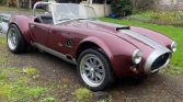Red 1977 AC Cobra manual replica project For Sale